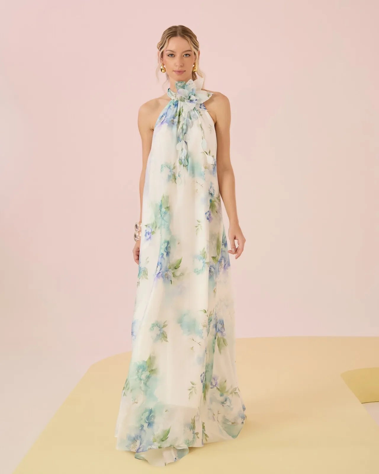 ANF FLORAL LONG DRESS